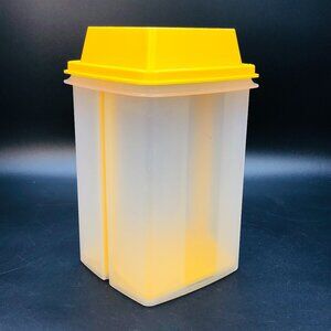 Vintage 70s Tupperware Harvest Yellow Large PICK-A-DELI Pickle Veggie Keeper